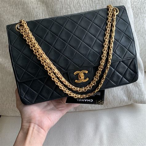 classic medium flap chanel|authentic Chanel classic flap bag.